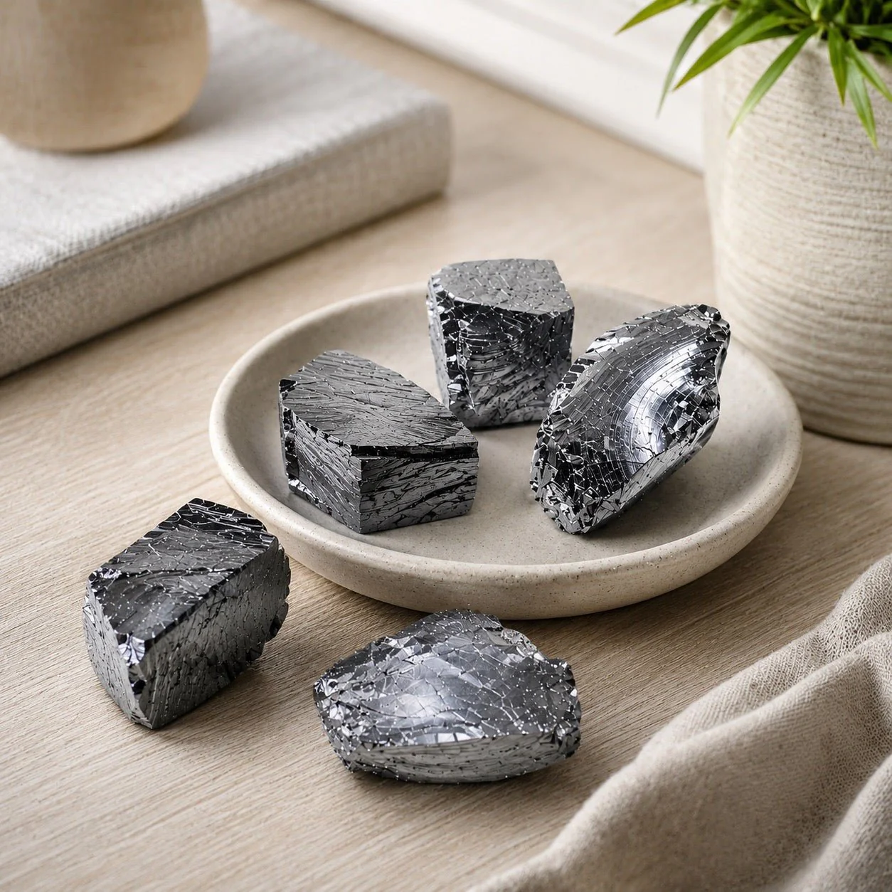 Noble Elite Shungite Stone 98% Carbon (Set of 5) - Image 2